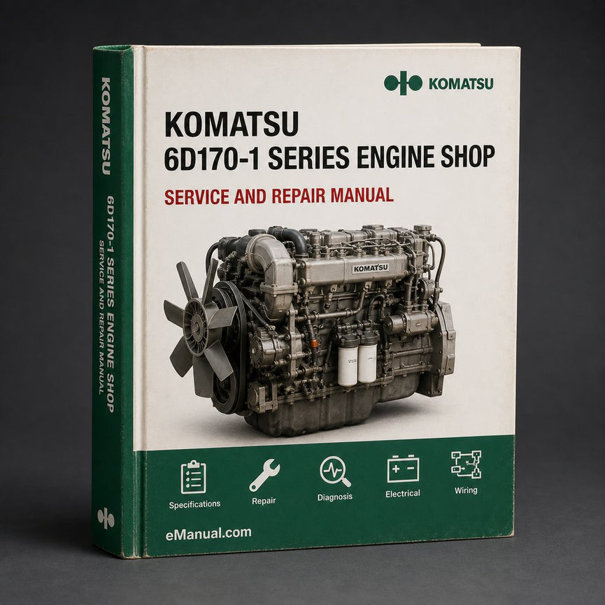 Komatsu 6D170-1 series engine shop Manual