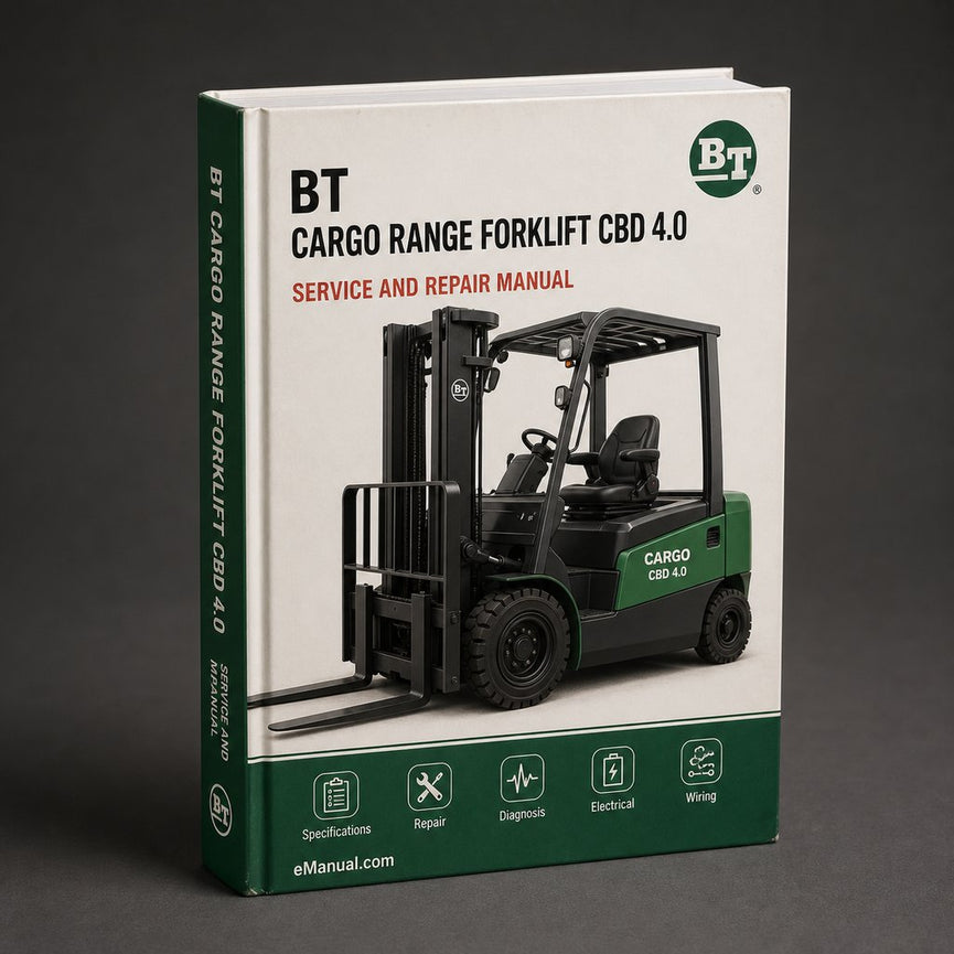 BT Cargo Range Forklift CBD 4.0 CBD 4.5 CBD 5.0 Workshop Service Manual