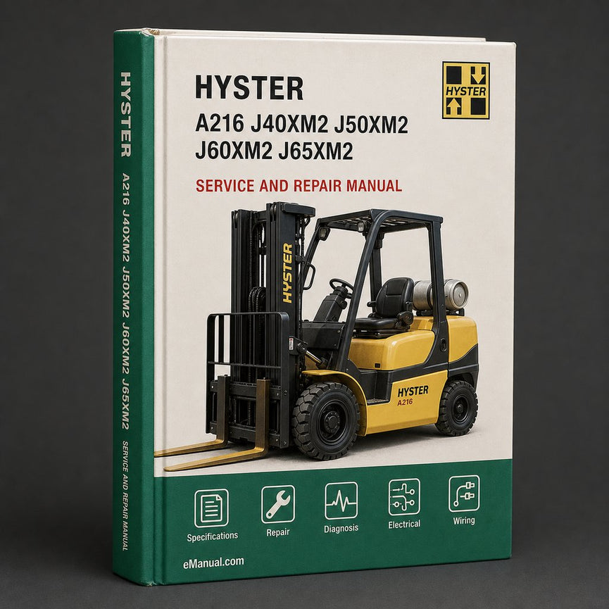 Hyster A216 (J40XM2 J50XM2 J60XM2 J65XM2) Forklift Parts Manual Download PDF