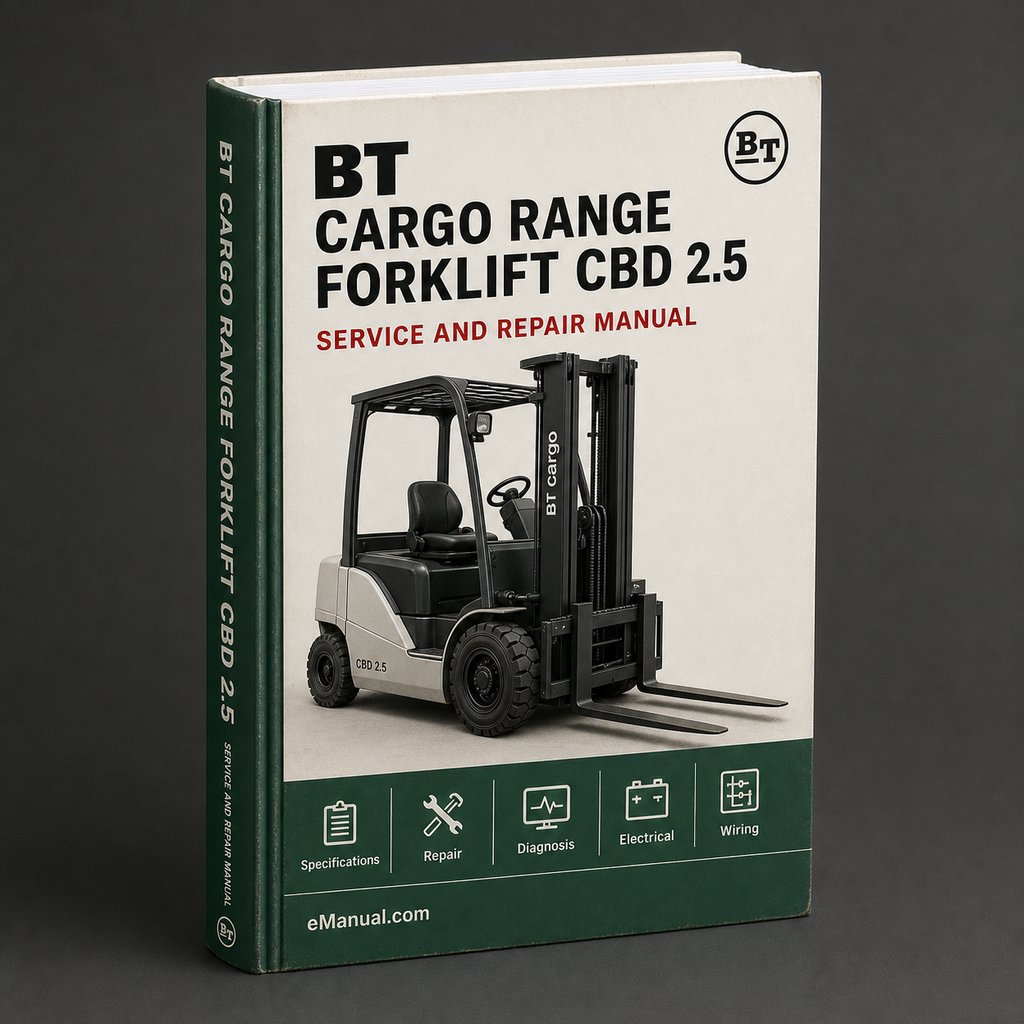 BT Cargo Range Forklift CBD 2.5 CBD 3.0 CBD 3.5 CBG 2.5 CBG 3.0 CBG 3.5 Workshop Service Manual