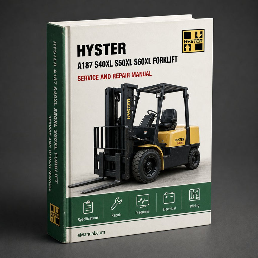 Hyster A187 (S40XL S50XL S60XL) Forklift Service Repair Workshop Manual Download PDF