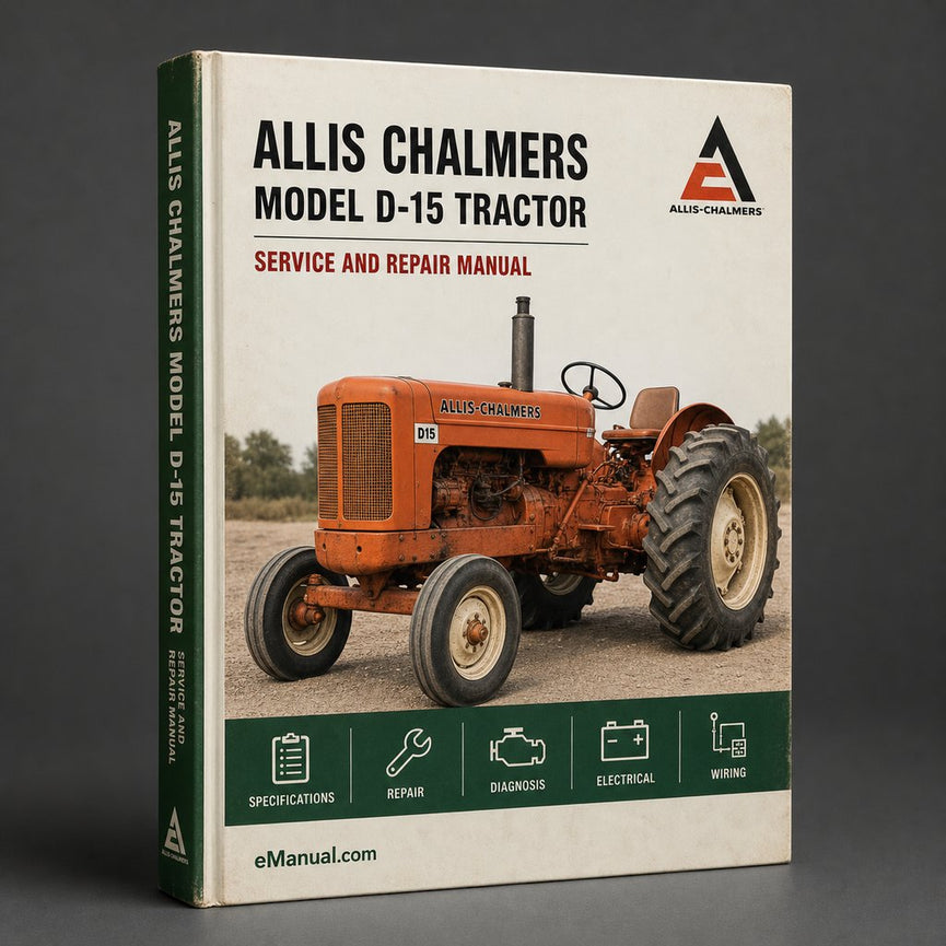 Allis Chalmers Model D-15 Tractor Workshop Service Manual