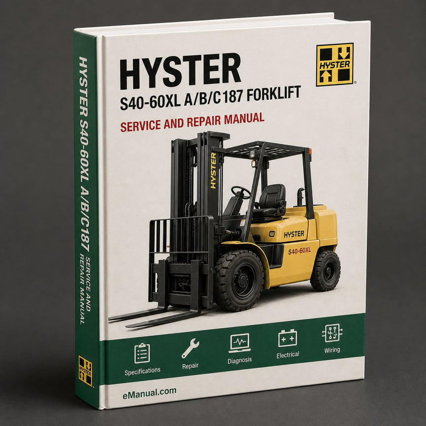 Hyster s40-60xl (a/b/c187) Forklift Service Repair Manual