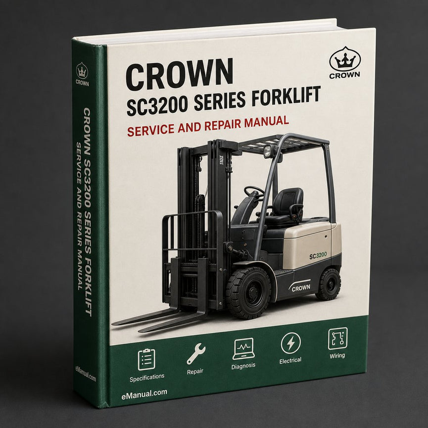 Crown SC3200 Series Forklift Complete Workshop Service Repair Manual