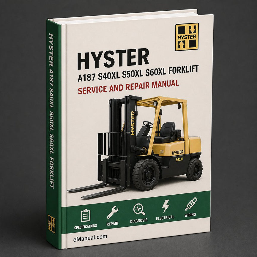 Hyster A187 (S40XL S50XL S60XL) Forklift Service Repair Manual Download PDF
