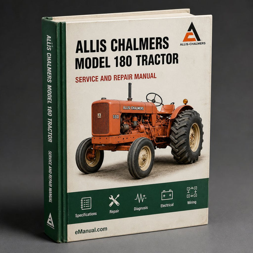 Allis Chalmers Model 180 Tractor Workshop Service Manual