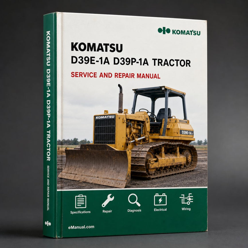 Komatsu D39E-1A D39P-1A Tractor Workshop Service Manual