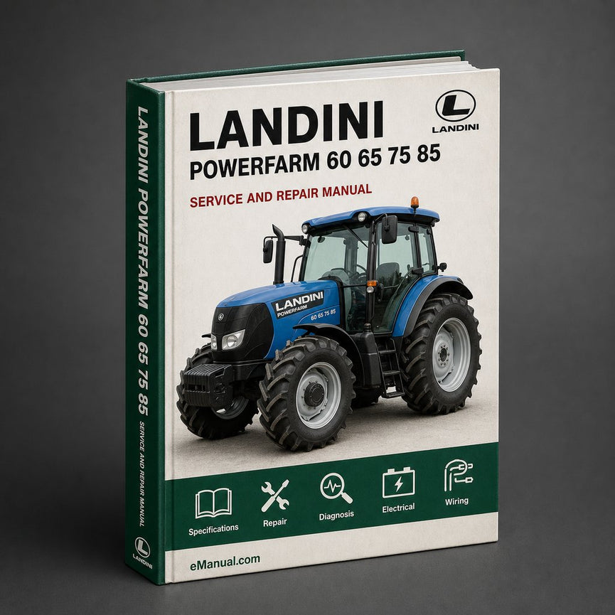 Landini Powerfarm 60 65 75 85 95 105 Tractor Complete Workshop Service Repair Manual
