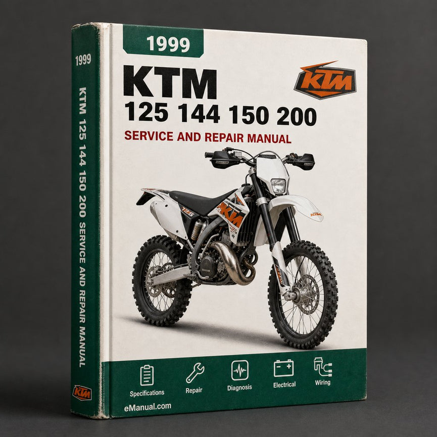 KTM 125 144 150 200 1999-2010 Service Repair Workshop Manual Download PDF