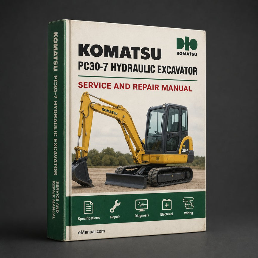 Komatsu PC30-7 Hydraulic Excavator Workshop Service Manual