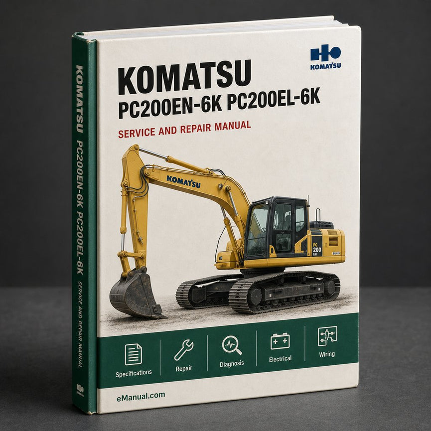Komatsu PC200EN-6K PC200EL-6K Workshop Service Repair Manual