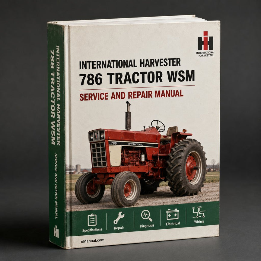 International Harvester 786 Tractor WSM Service Manual