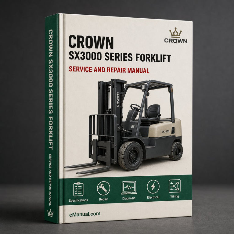 Crown SX3000 Series Forklift Service & Repair Workshop Manual Download PDF