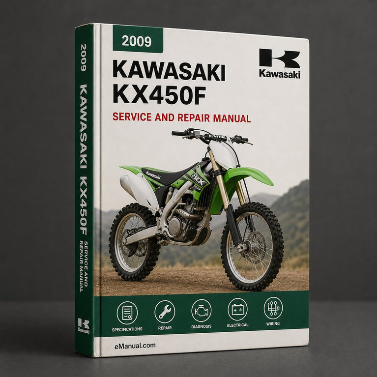 Kawasaki KX450F 2009-2010 Workshop Service Manual Repair