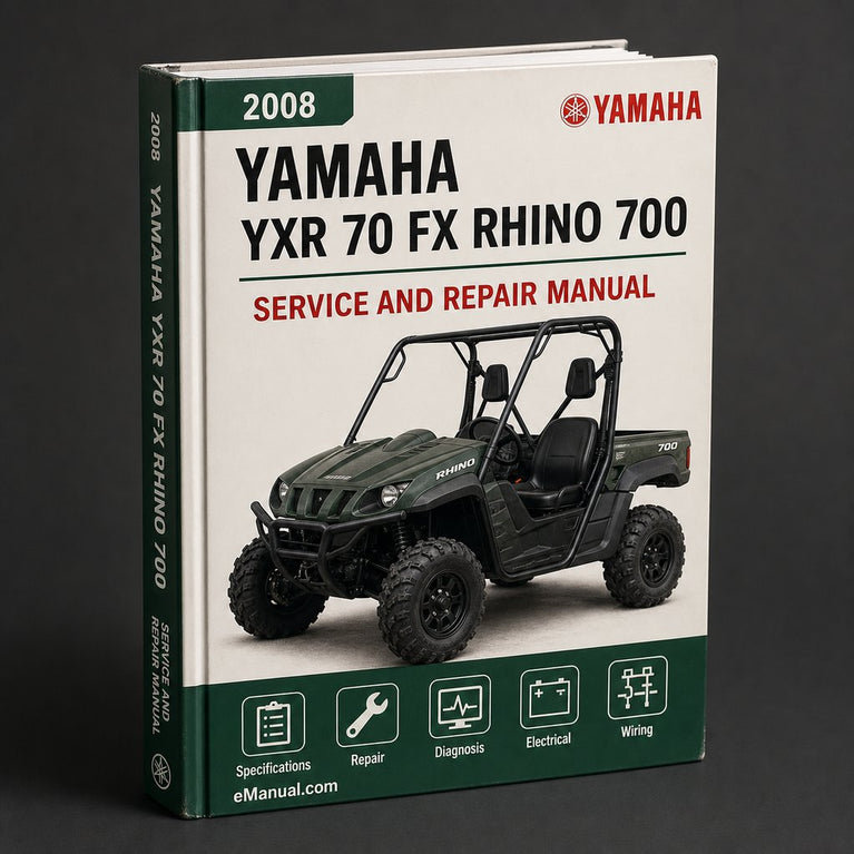 Yamaha YXR 70 FX Rhino 700 FI ATV Complete Workshop Service Repair Manual 2008 2009 2010 2011 2012
