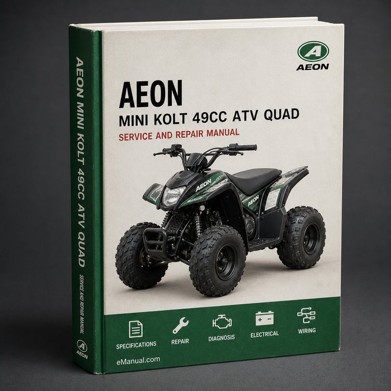 Aeon Mini Kolt 49cc ATV Quad Service Repair Workshop Manual Download PDF