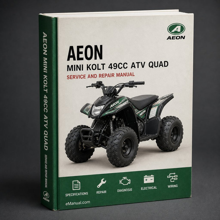 Aeon Mini Kolt 49cc ATV Quad Service Repair Workshop Manual Download PDF