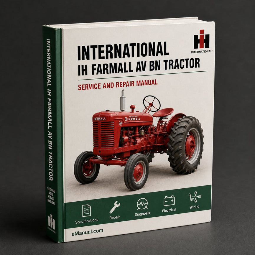 IH International Farmall A AV B BN Tractor Service Manual