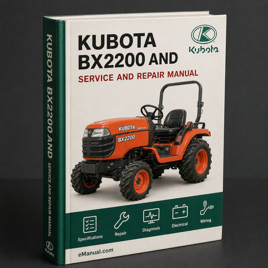Kubota BX2200 Workshop and parts Manual.