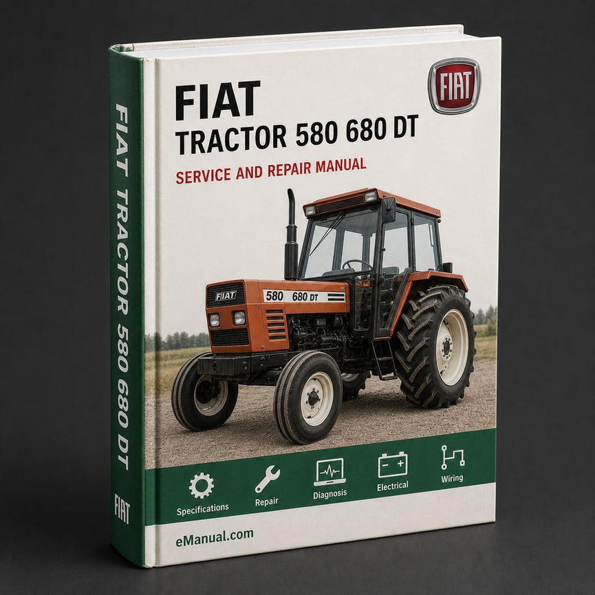 Fiat Tractor 580 - 680 + DT Workshop Service Manual