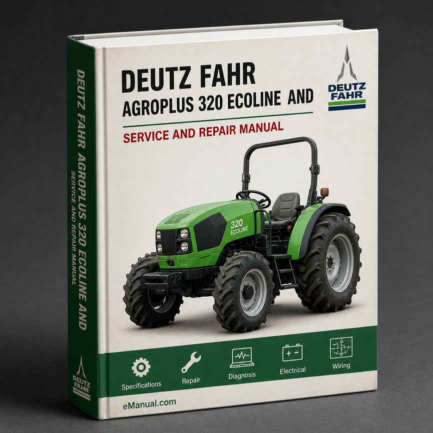 Deutz Fahr Agroplus 320 Ecoline Parts Manual and Service