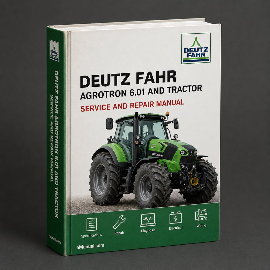 Deutz Fahr Agrotron 6.01 Parts Manual and Service Tractor