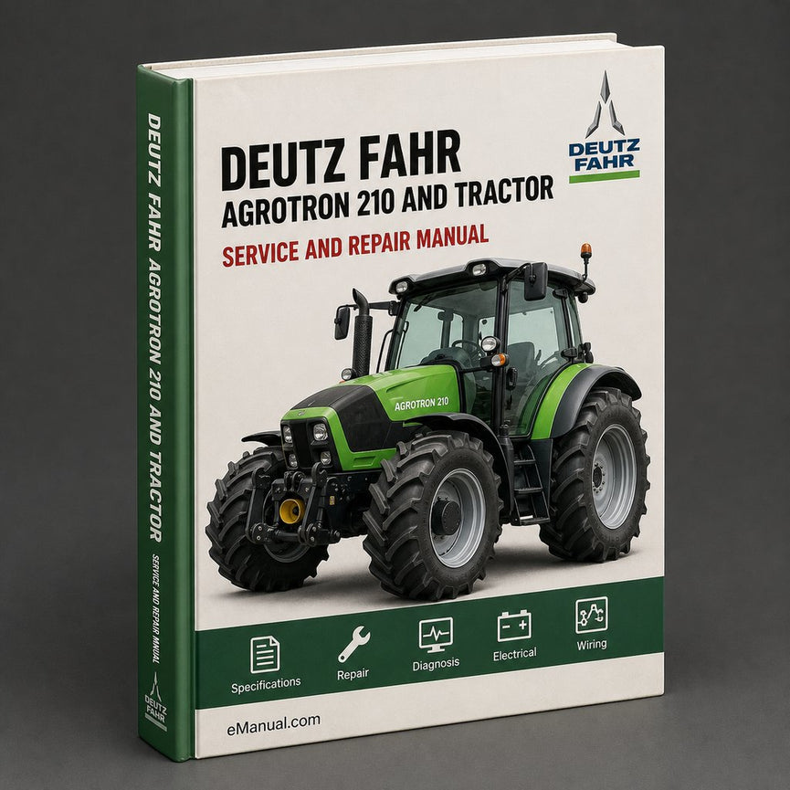 Deutz Fahr Agrotron 210 Parts Manual and Service Tractor
