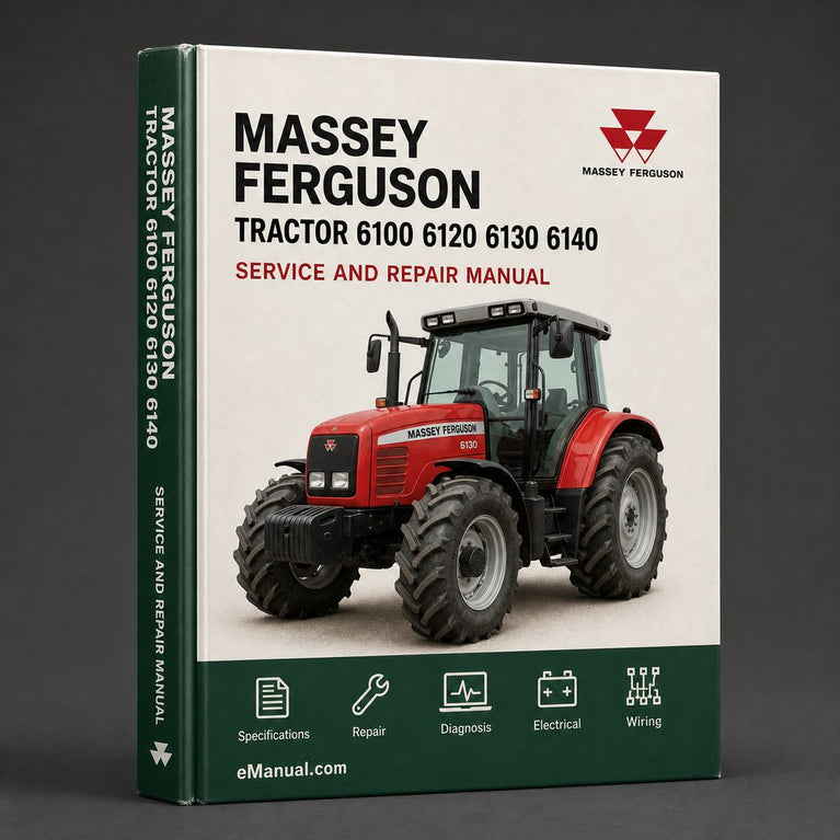 Massey Ferguson Tractor 6100 6120 6130 6140 6150 6160 6170 6180 6190 MF6100 MF6120 MF6130 MF6140 MF6150 MF6160 MF6170 MF6180 MF6190 Workshop Repair Manual
