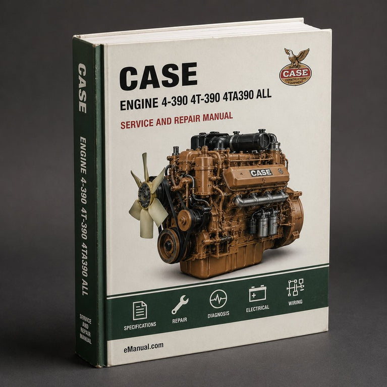 Case Engine 4-390 4T-390 4TA390 All Service Repair Manual