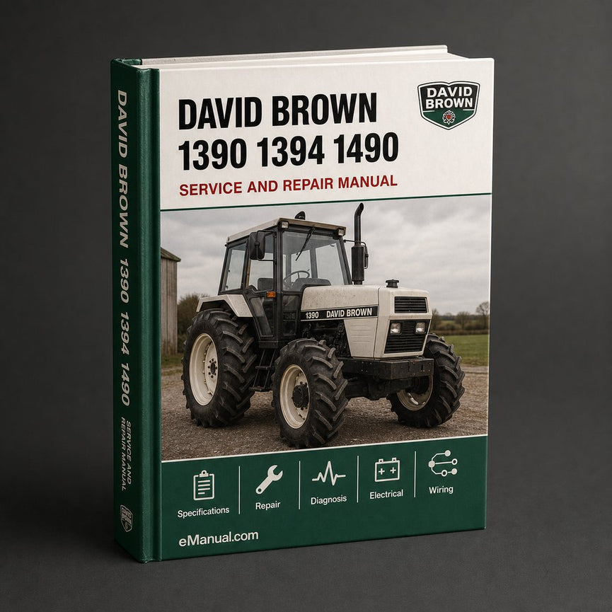 David Brown 1390 1394 1490 Service Repair Manual