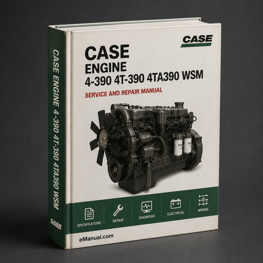 Case Engine 4-390 4T-390 4TA390 WSM Service Manual Repair