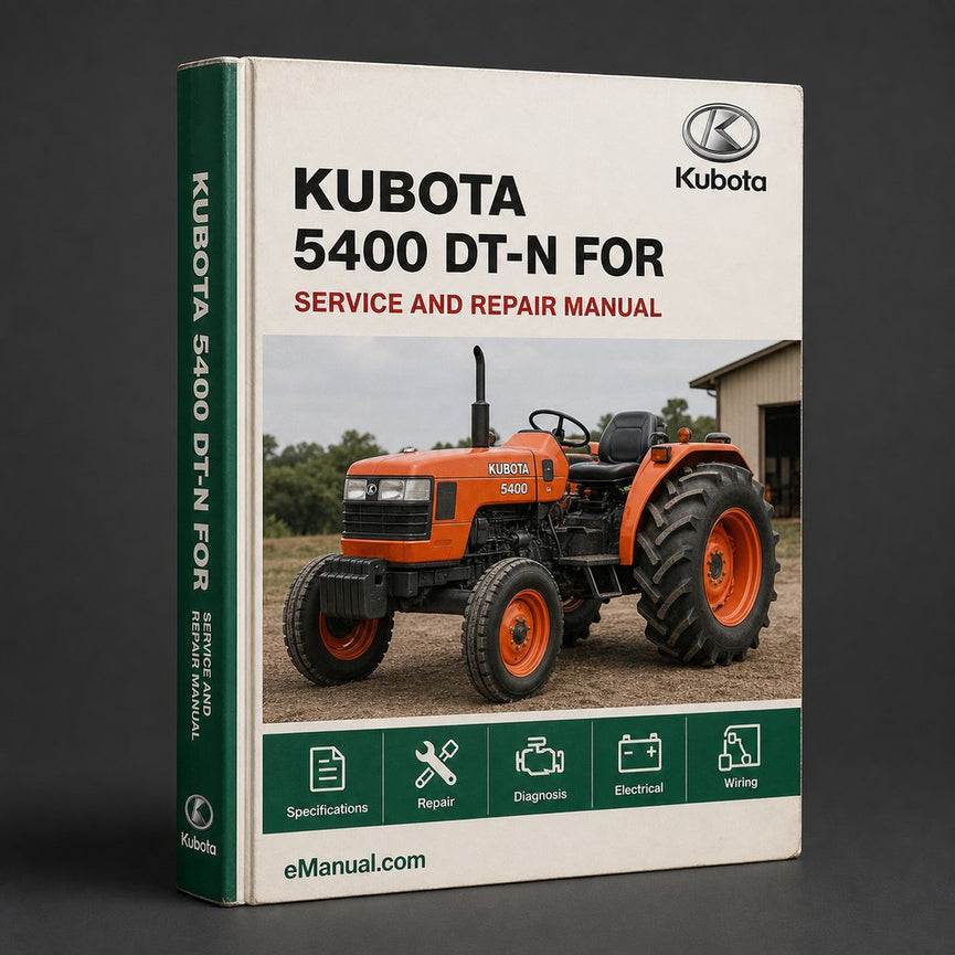 Kubota M 5400 DT-N Workshop Service Manual for Repair