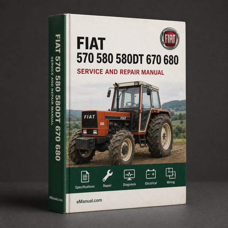Fiat 570 580 580DT 670 680 680DT Service Repair Manual