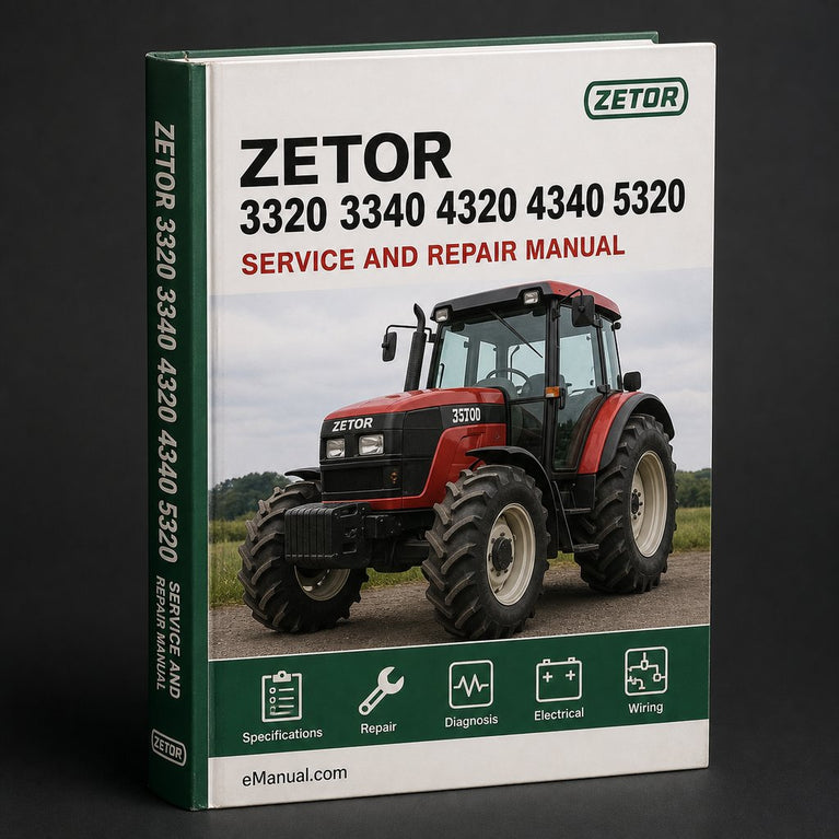 Zetor 3320 3340 4320 4340 5320 5340 5340 6320 6340 6340 6340 Turbo Horal Tractor Industrial Service Repair Workshop Manual