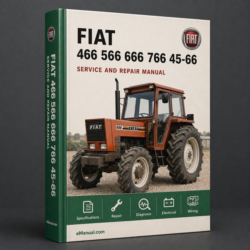 FIAT 466 566 666 766 45-66 55-66 60-66 65.66 70-66 80-66 +DT models Tractor Workshop Manual