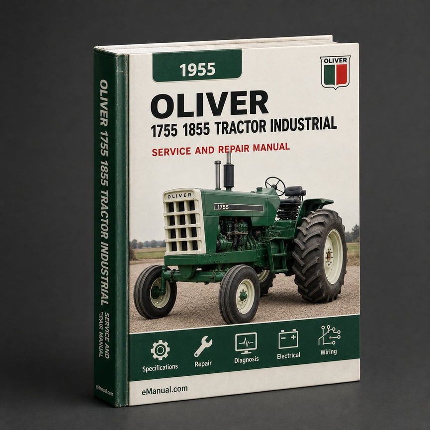 Oliver 1755 1855 1955 Tractor Industrial Service Repair Workshop Manual