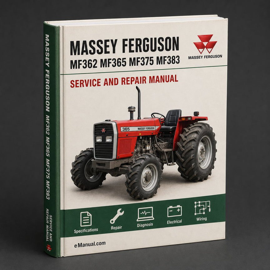 Massey Ferguson MF362 MF365 MF375 MF383 Service Repair Manual