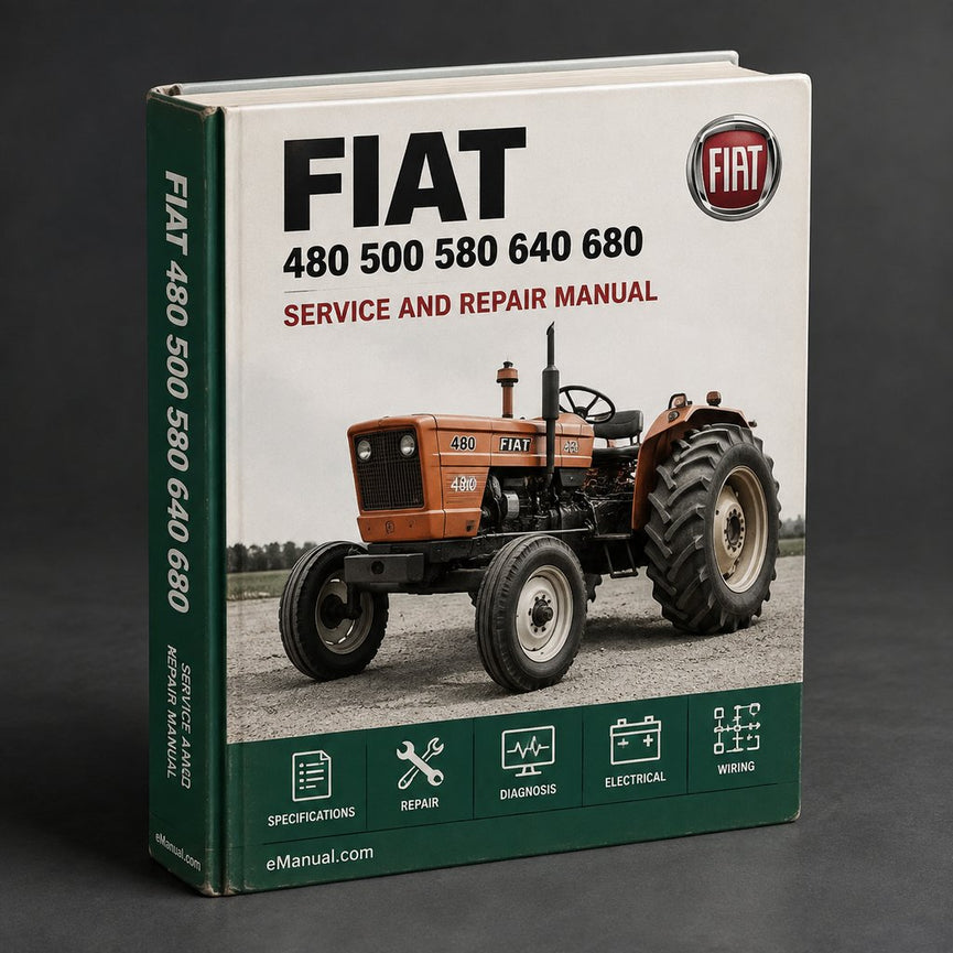 FIAT 480 500 580 640 680 DT Tractor Workshop Service Repair Manual
