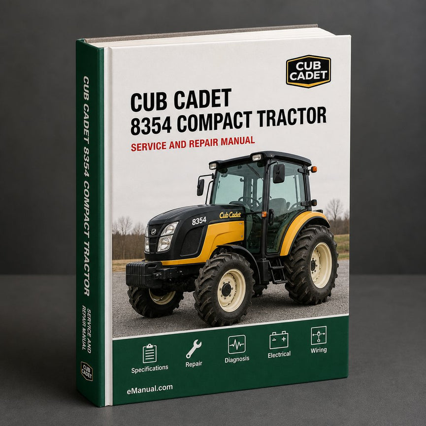Cub Cadet 8354 Compact Tractor Service Repair Manual