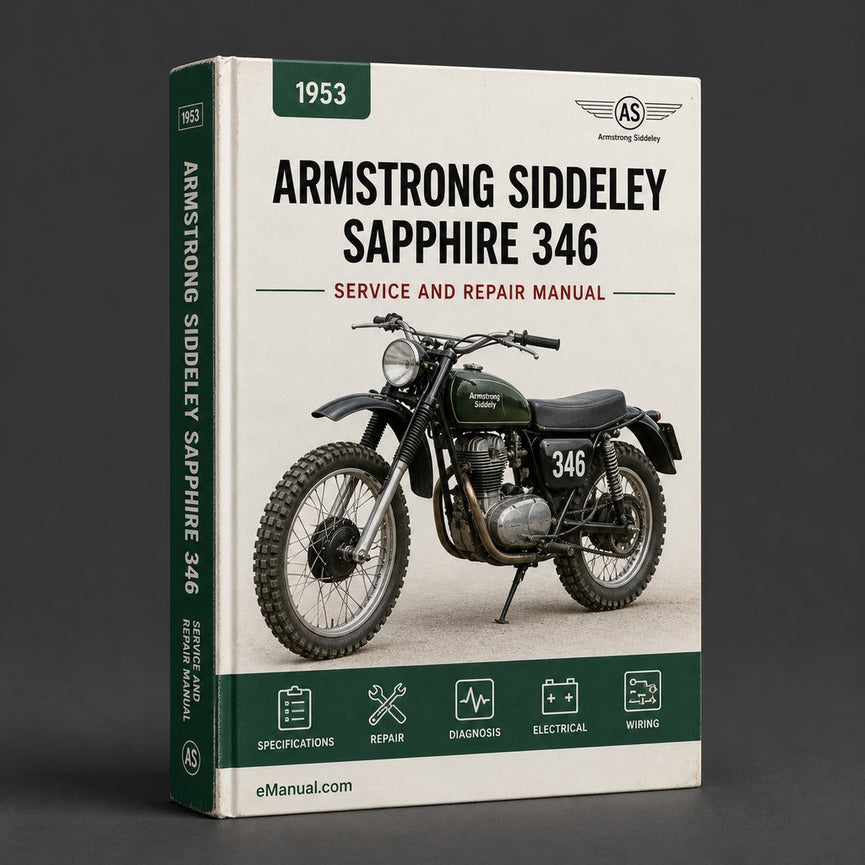 Armstrong SIDDELEY Sapphire 346 1953-1958 Workshop Manual