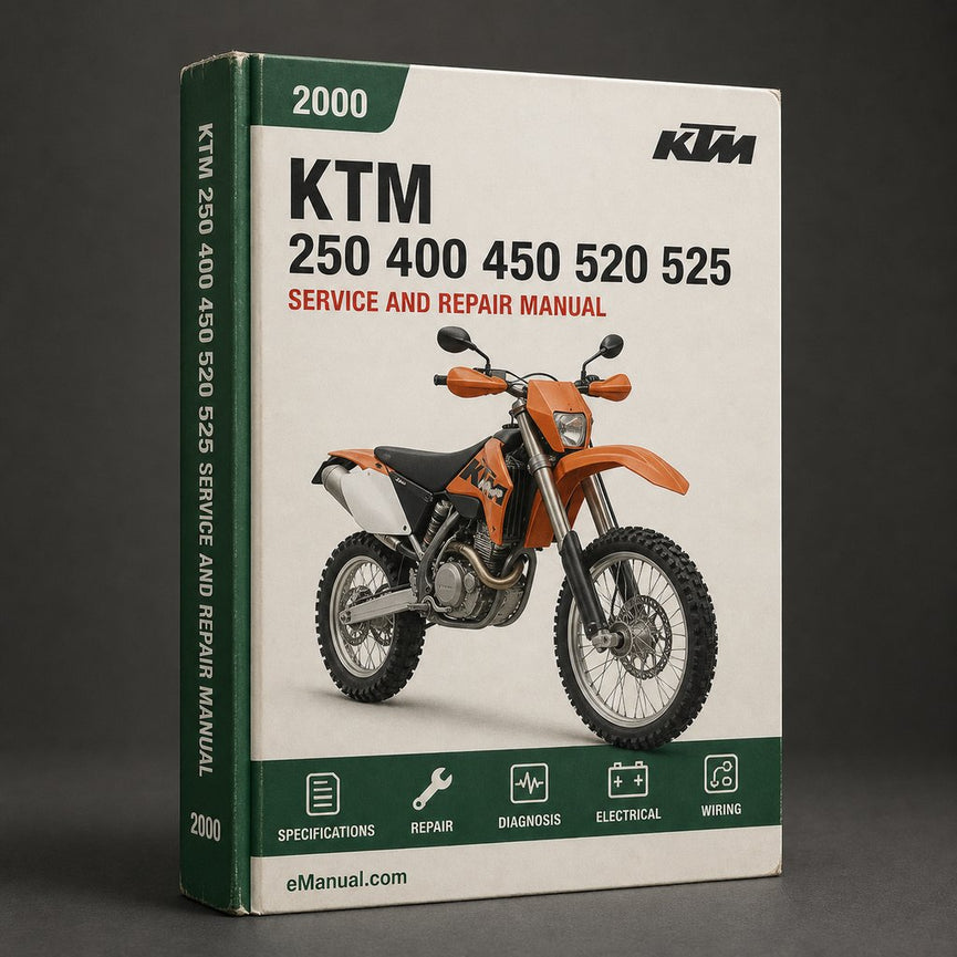 KTM 250 400 450 520 525 2000-2003 Factory Service Repair Manual