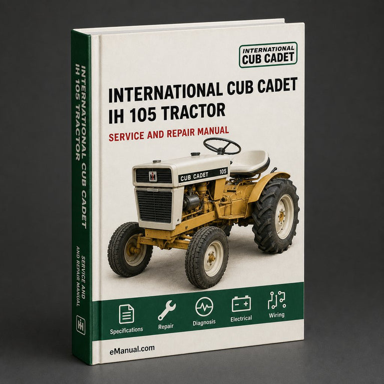 IH International Cub Cadet 105 Tractor Factory Service Repair Manual