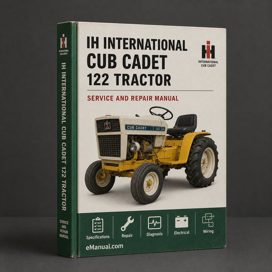 IH International Cub Cadet 122 Tractor Factory Service Repair Manual