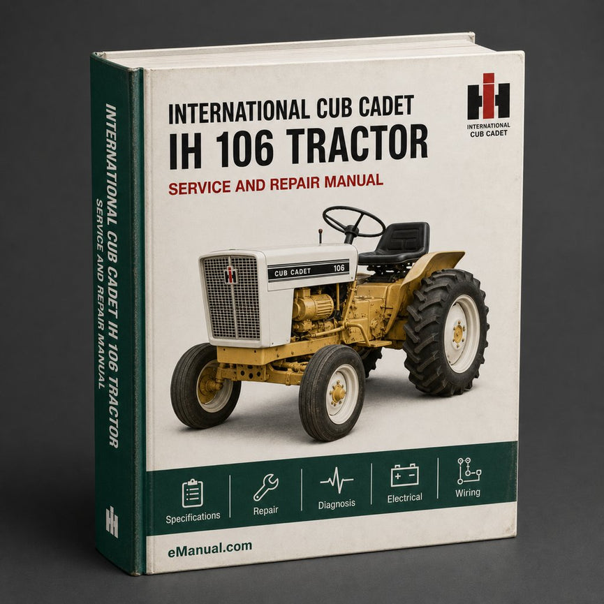 IH International Cub Cadet 106 Tractor Factory Service Repair Manual