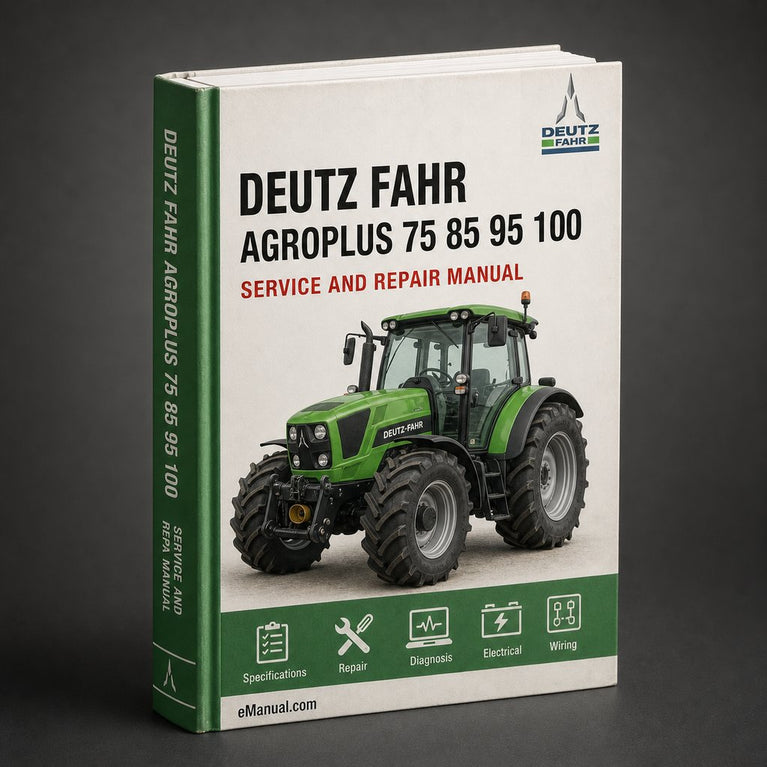 Deutz Fahr Agroplus 75 85 95 100 Tractor Service Repair Manual
