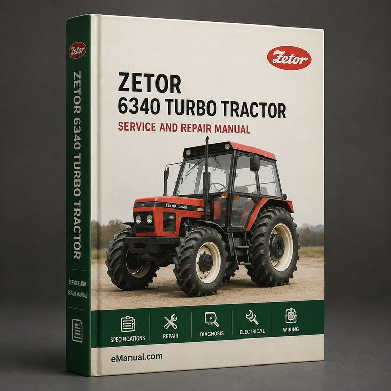 Zetor 6340 Turbo Tractor Operator Manual