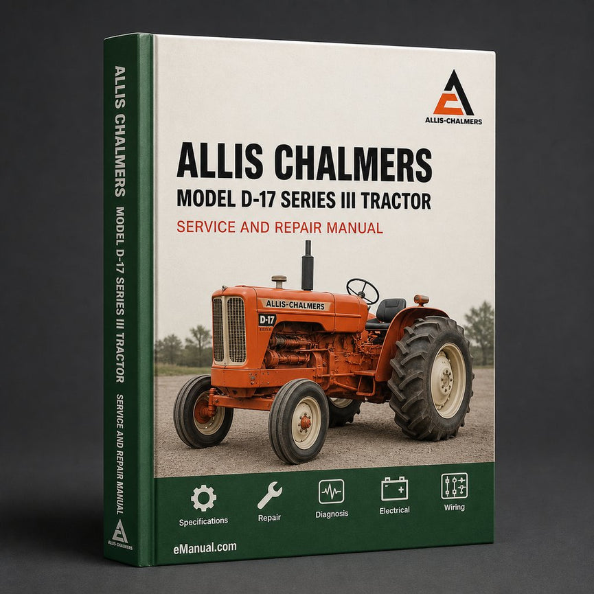 Allis Chalmers Model D-17 Series III Tractor Factory Service Repair Manual