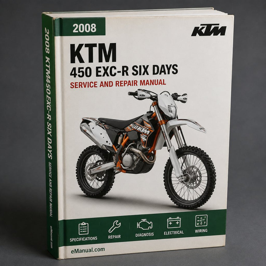 KTM 450 EXC-R SIX DAYS 2008 Factory Service Repair Manual