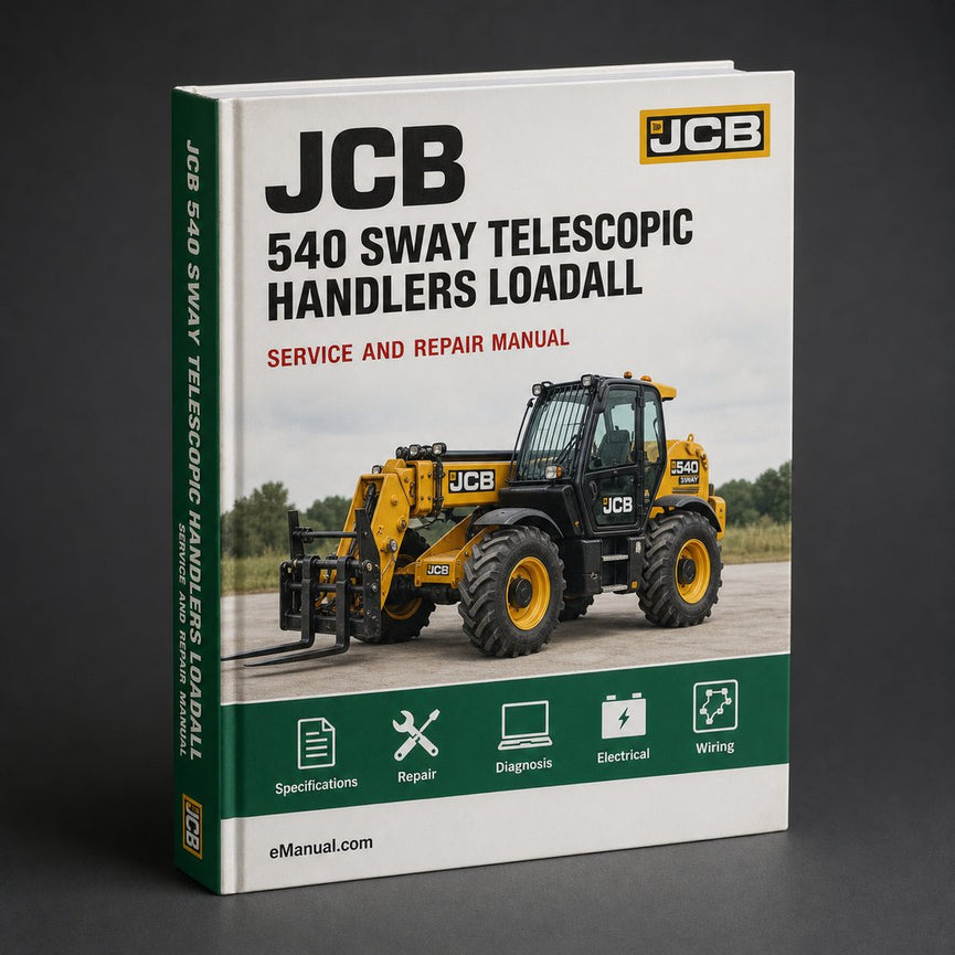 JCB 540 SWAY TELESCOPIC Handlers (LOADALL) SN 1036561-1185999 Service Repair Manual