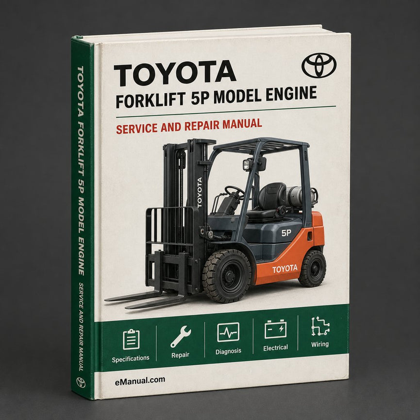 Toyota Forklift 5P Model Engine Service Repair Manual